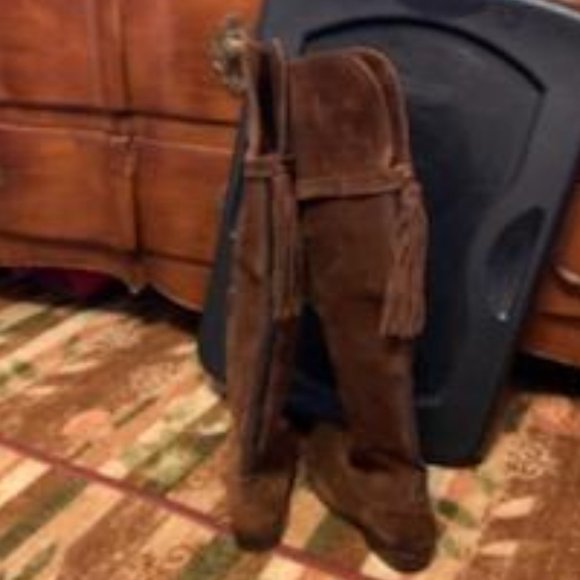 Frye Molly Suede Over the Knee Boot - Picture 4 of 14